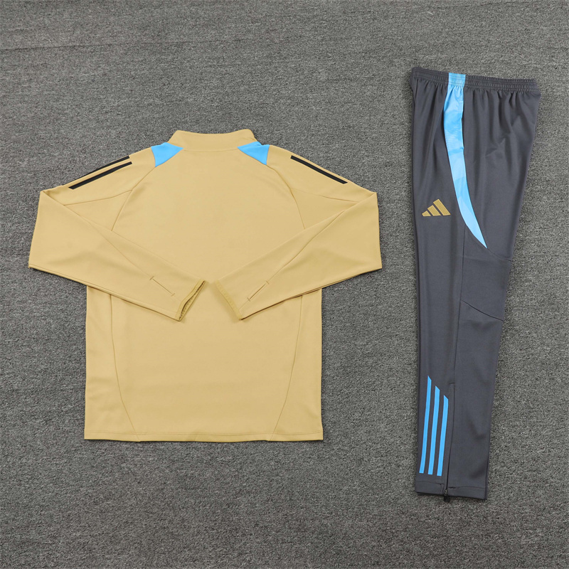 2024/2025 Argentina Gold Half-Pull Training Suit Player Edition