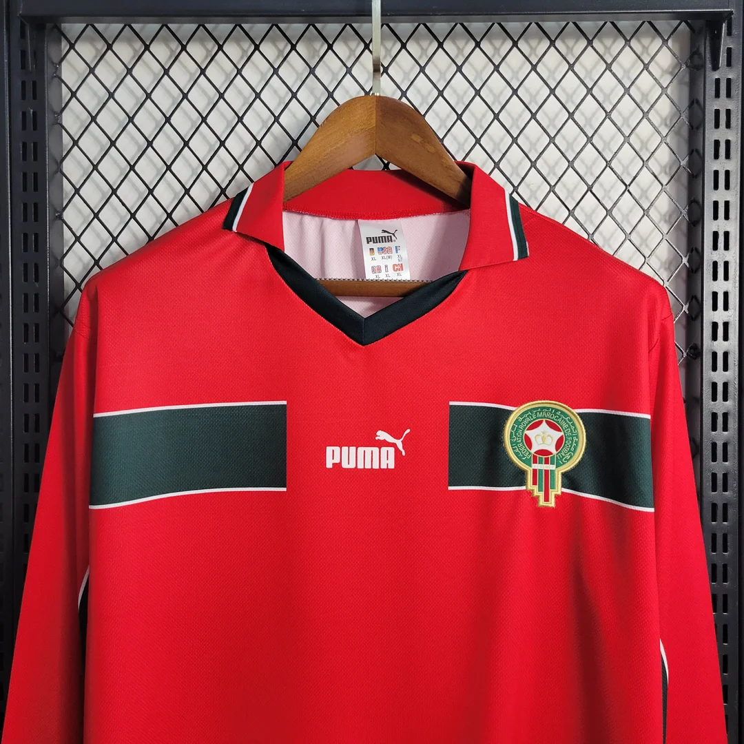 1998 Retro Long Sleeve Morocco Third Away Football Shirt( Fans Edition )