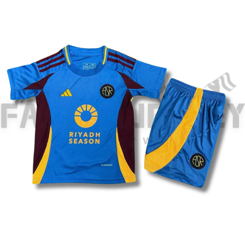 2024/2025 AS Roma 2th Away Football Shirt(For Kids)