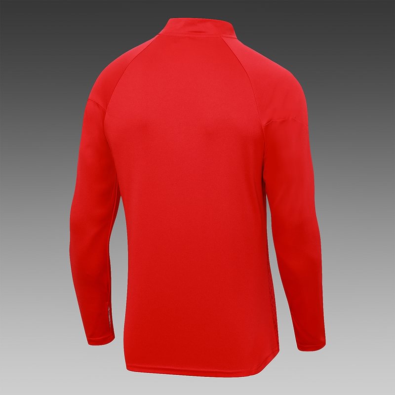 2023/2024 AC Milan Half-Pull Training Suit Red Football Shirt