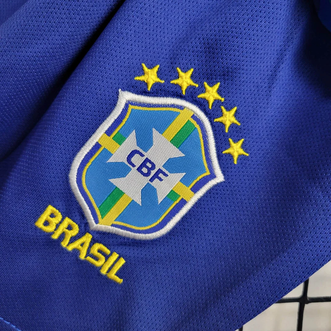 2024 Brazil Away Football Shirt Kids