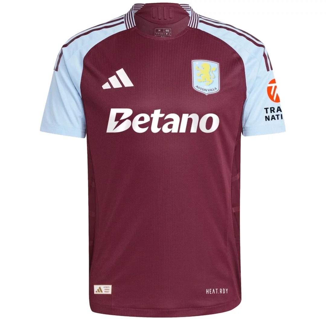 2024-2025 Aston Villa Adidas Home Shirt( Player Edition )
