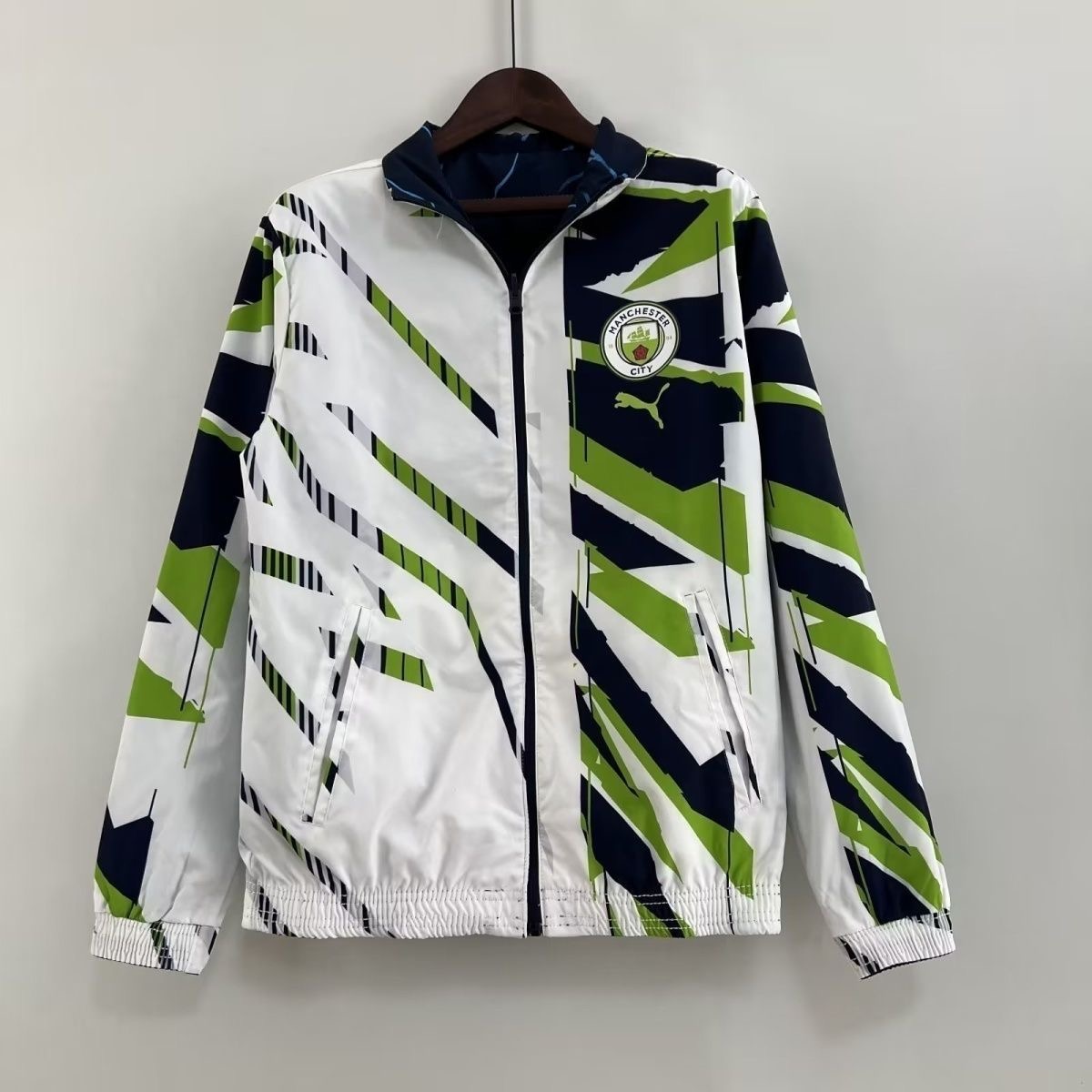 2024/2025 Manchester City (Blue-White) Reversible Windbreaker Football Shirt