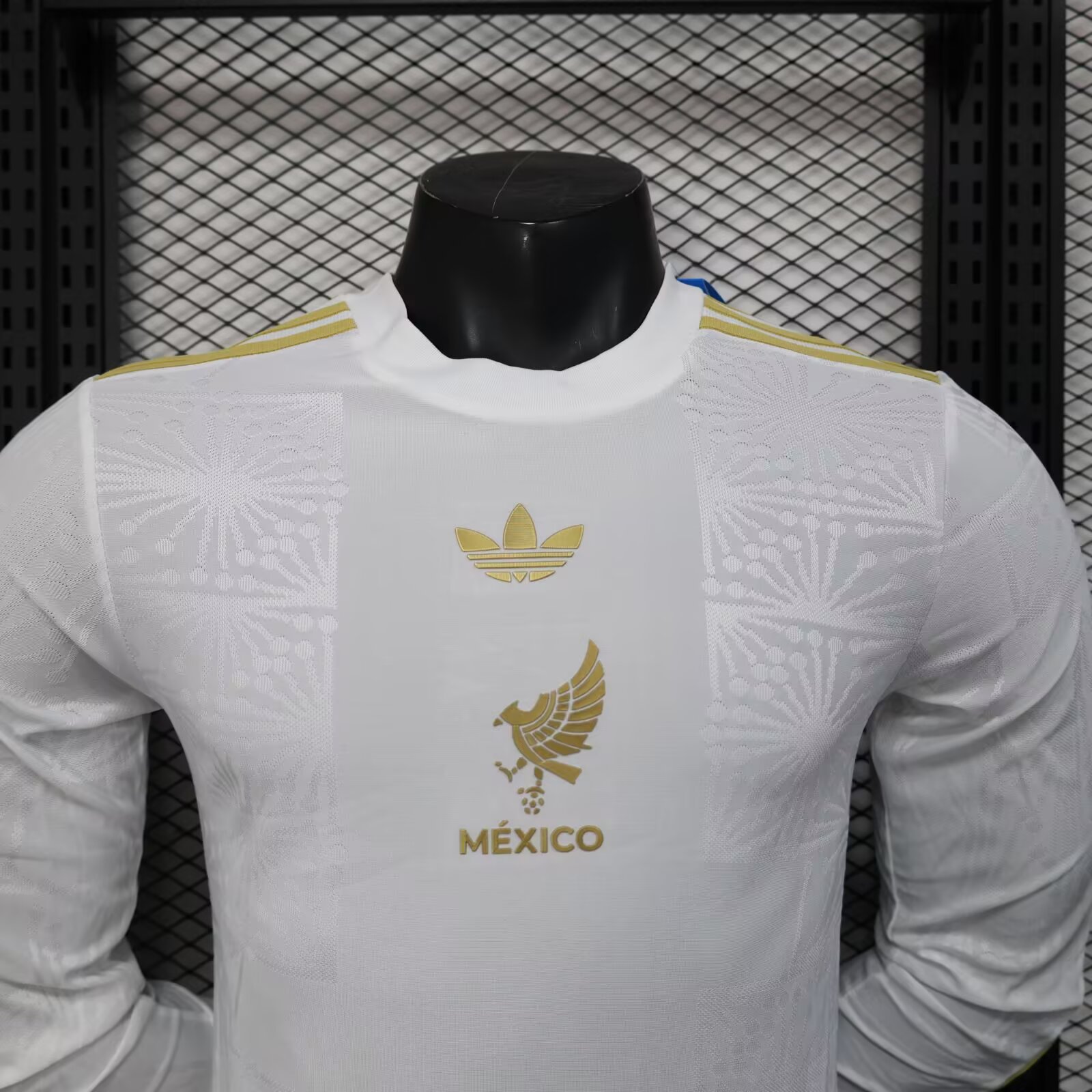 2025/2026 Mexico Concacaf Gold Cup White Long sleeves Special Edition Football Shirt(Player Version)