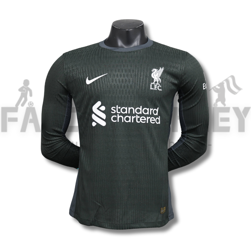 2024/2025 Liverpool Black Long Sleeve Football Jersey(Player Edition)