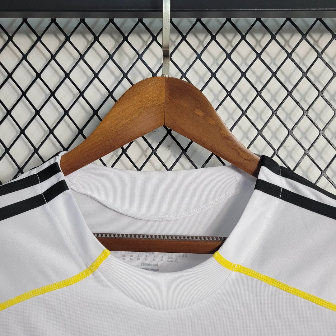 2009/2010 Real Madrid Retro White Long Sleeve Home Football Shirt