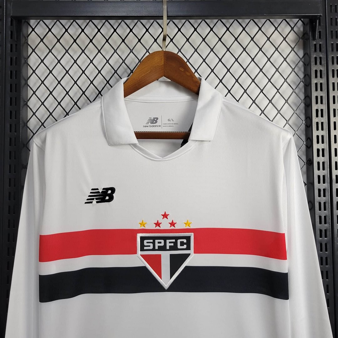 2024/2025 São Paulo Long Sleeve Home Football Shirt
