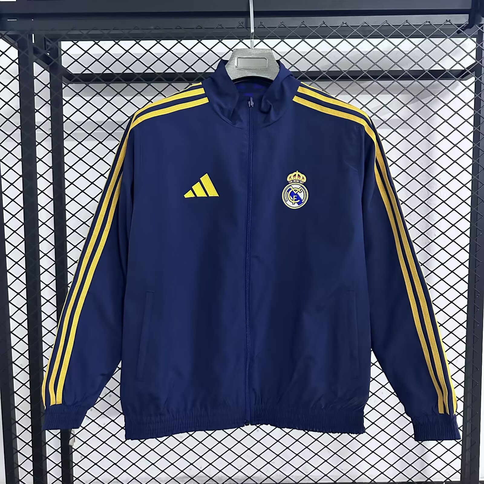 2024/2025 Real Madrid Reversible Windbreaker( Royal Blue)Football Shirt