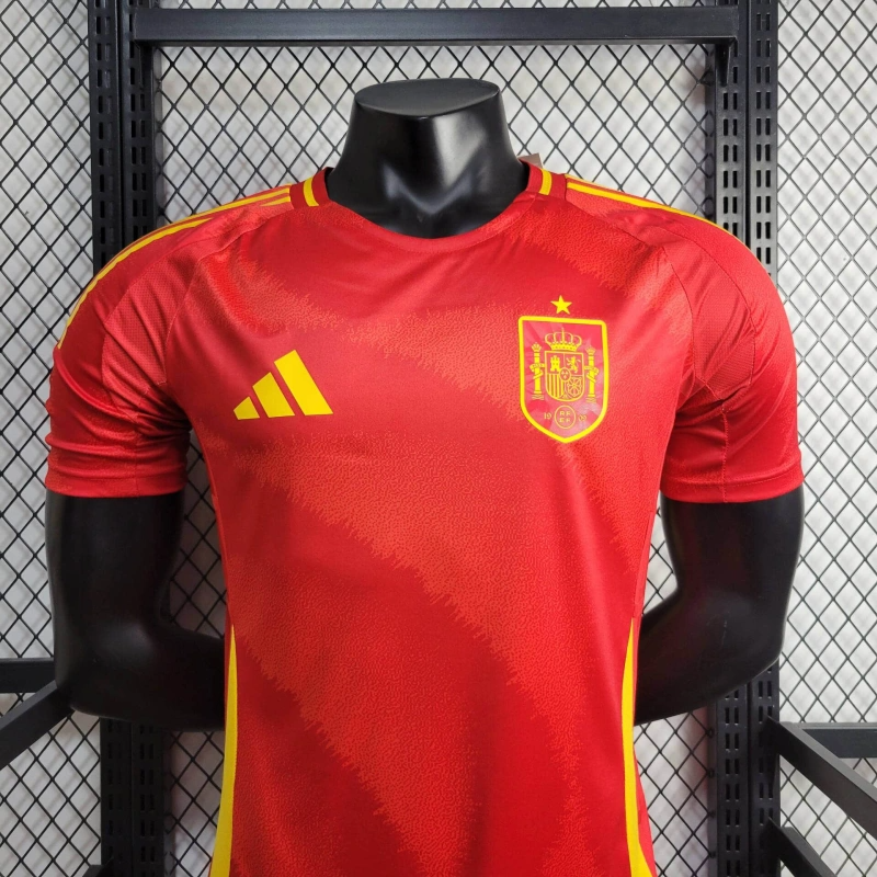 2024 Spain Home Football Shirt(Player Version )