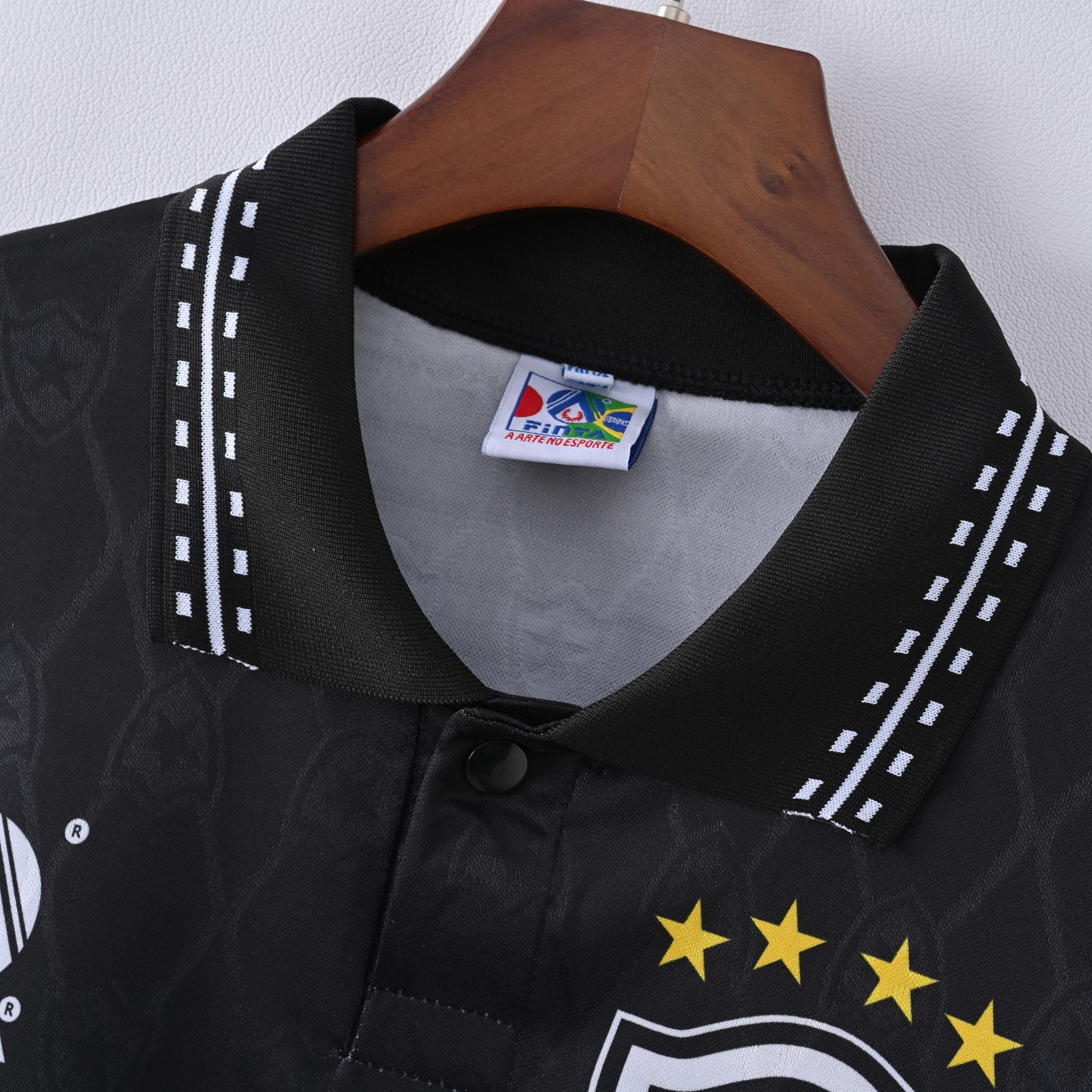 1995 Botafogo Retro Black Football Shirt(Fans version)