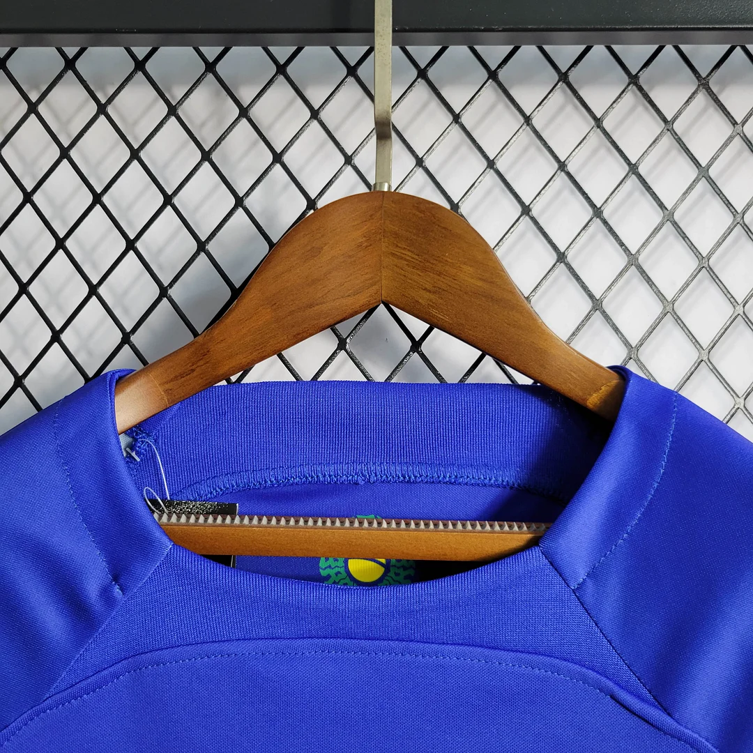 2022 Brazil Away Football Shirt Kids