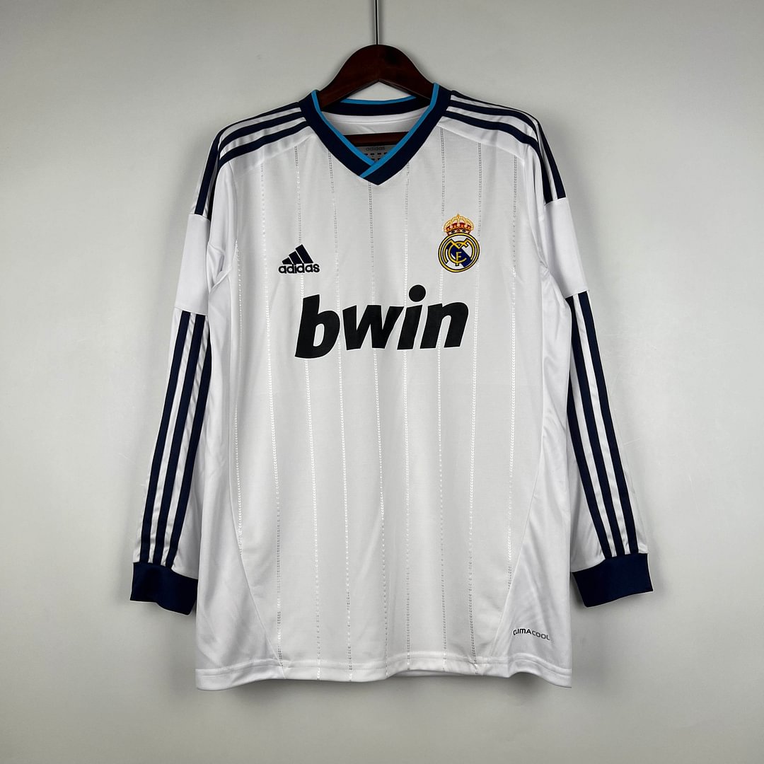 2012/2013 Real Madrid Retro Long Sleeve Home Football Shirt