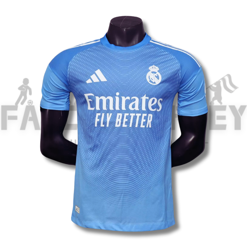 2025/2026 Real Madrid Blue goalkeeper Football Jersey For Player Version