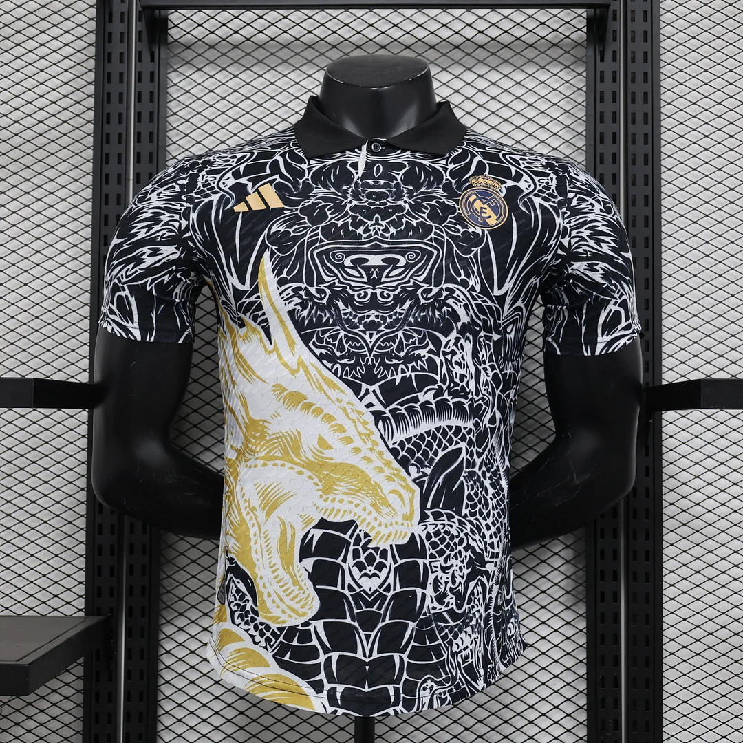 2024/2025 Real Madrid Special Gold Dragon Edition Football Shirt For Player Version