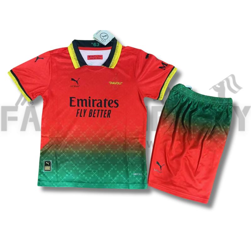 2025/2026 AC Milan Goalkeeper Version Football Shirt (For Kids)