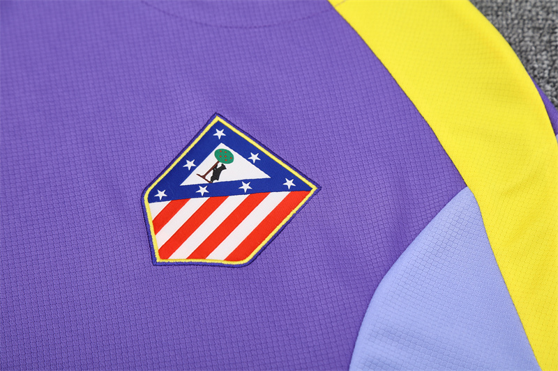 2025/2026 Atletico Madrid Purple Training Wear Suit Shirt