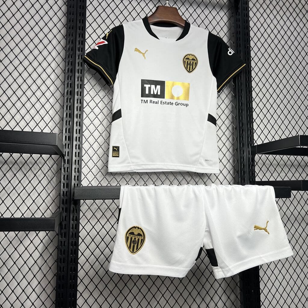 2024/2025 Valencia Home Football Shirt Kids Size