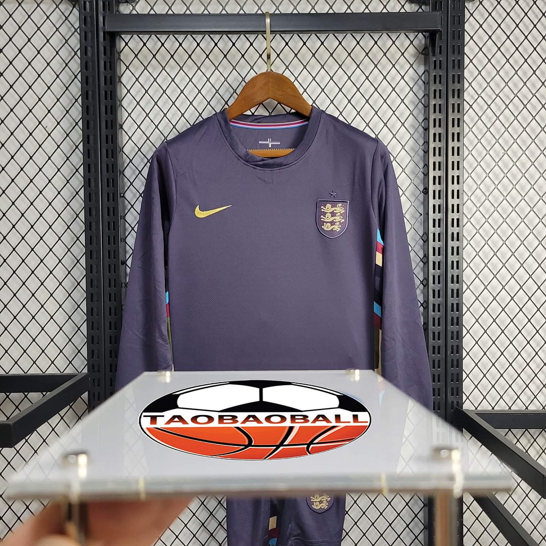 2024/2025 England Long Sleeve Away Football Shirt Kids