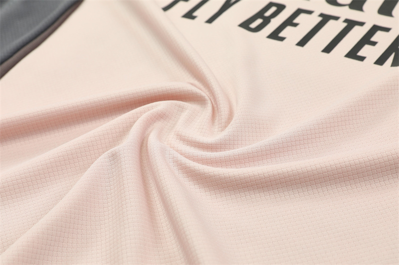2024/2025 Real Madrid Grey And Pink Purple Training Wear Suit Shirt