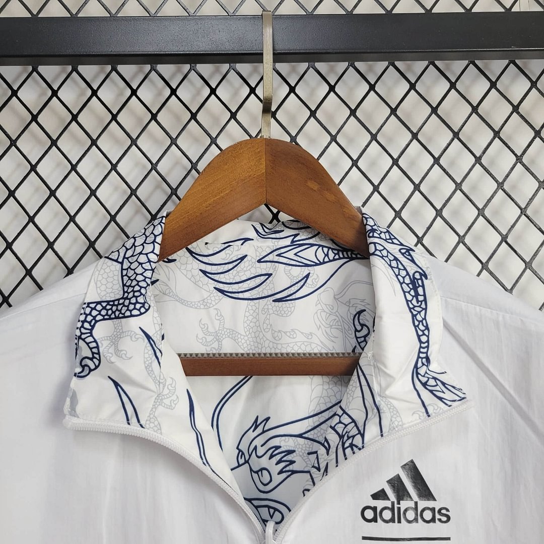 2024/2025 Real Madrid (white dragon) Reversible Windbreaker Football Shirt