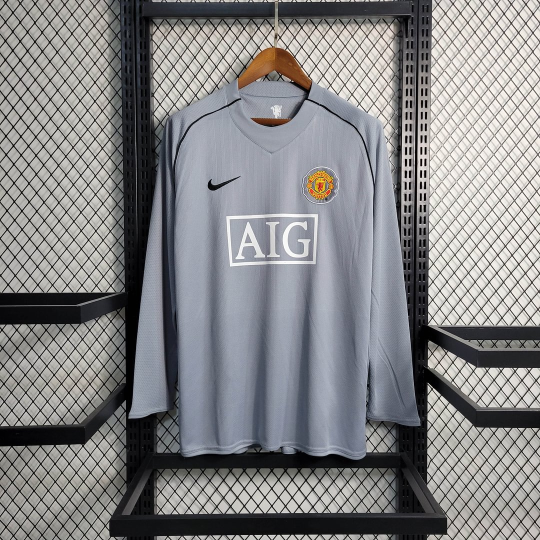 2007/2008 Manchester United Retro Long Sleeve Goalkeeper Football Shirt
