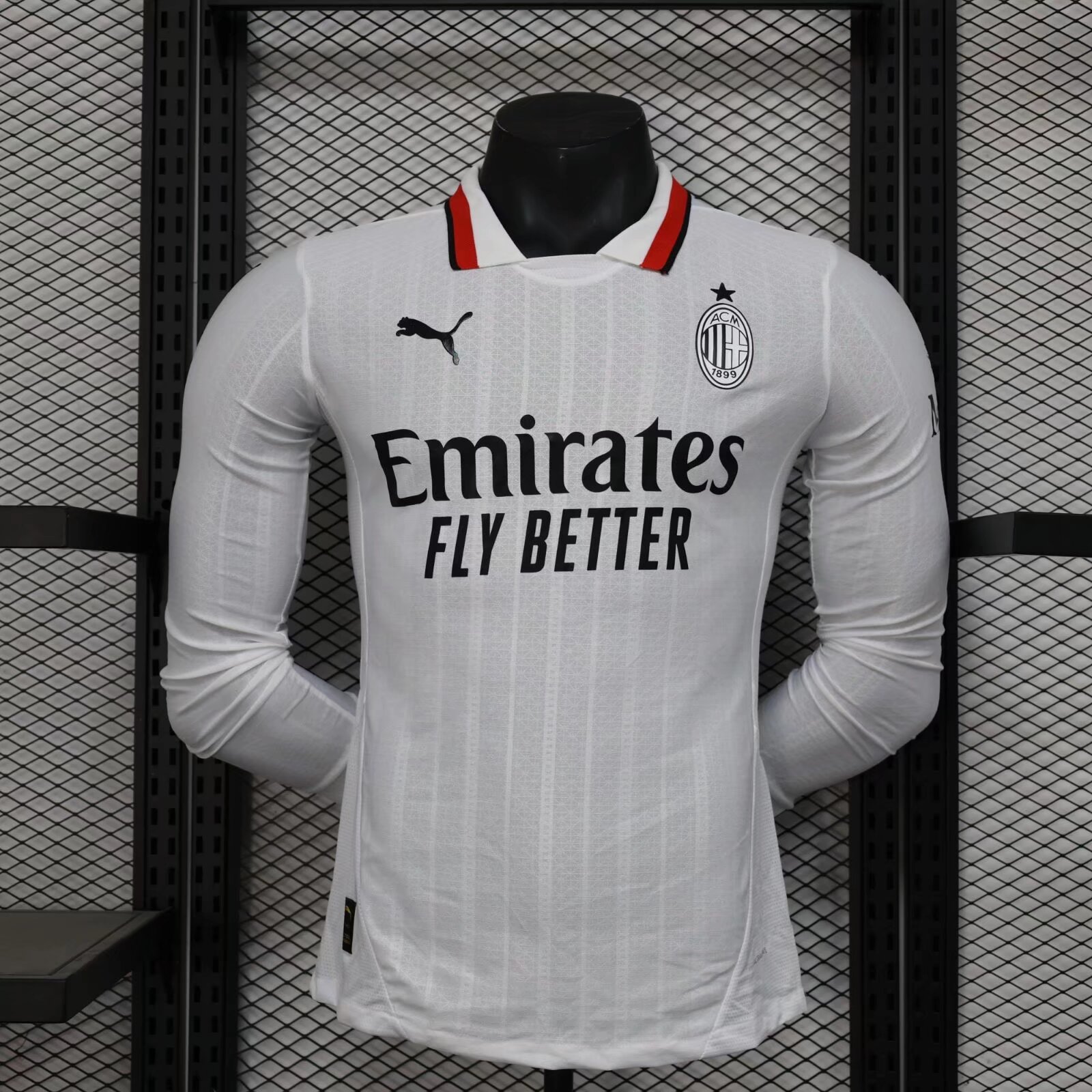 2024/2025 AC Milan Player Version Long Sleeve Away Football Jersey