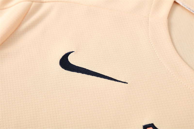 2025/2026 Barcelona Beige Training Wear Suit Shirt
