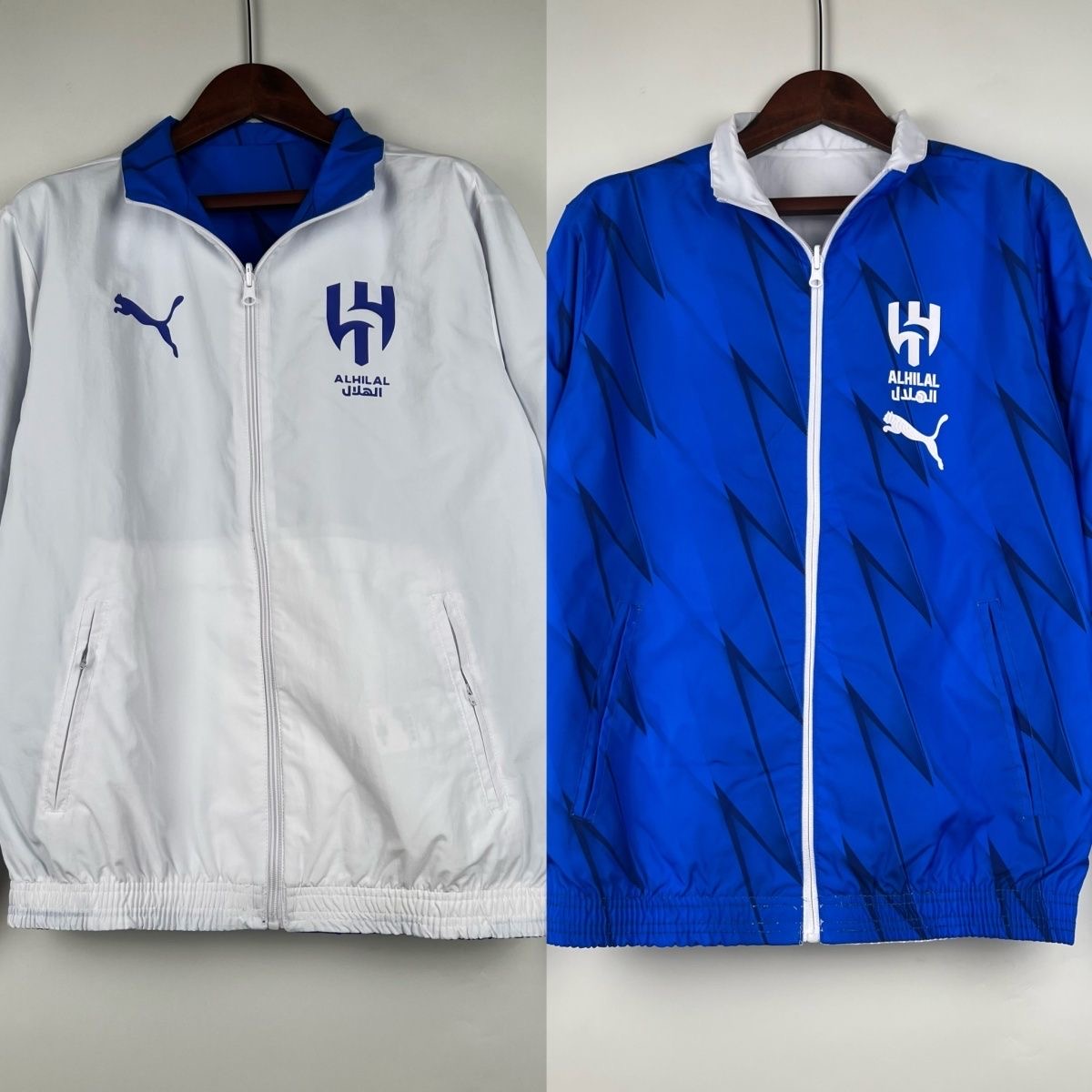 2024/2025 Al-Hilal(Blue-White)Double-sided Windbreaker Football Jersey