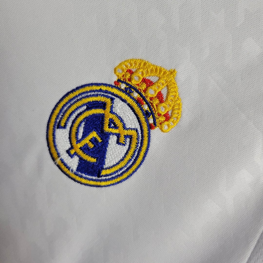2024/2025 Real Madrid Long Sleeve Home Football Shirt Kids Size