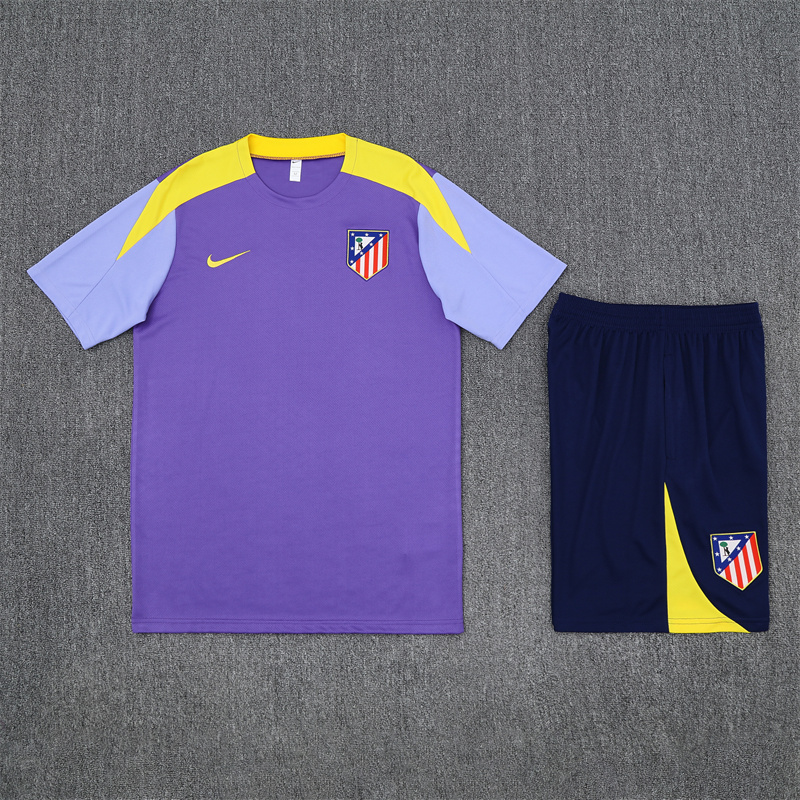 2025/2026 Atletico Madrid Purple Training Wear Suit Shirt