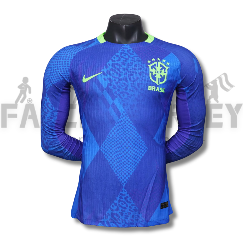 2025/2026 Brazil Away Long Sleeves Football Shirt( Players Edition)