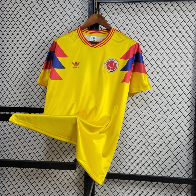 1990 Retro Colombia Away Football Shirt( Fans Edition )