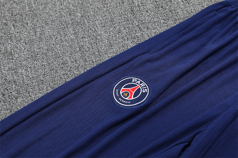 2025/2026 Paris Saint-Germain Royal Blue half zip training suit set