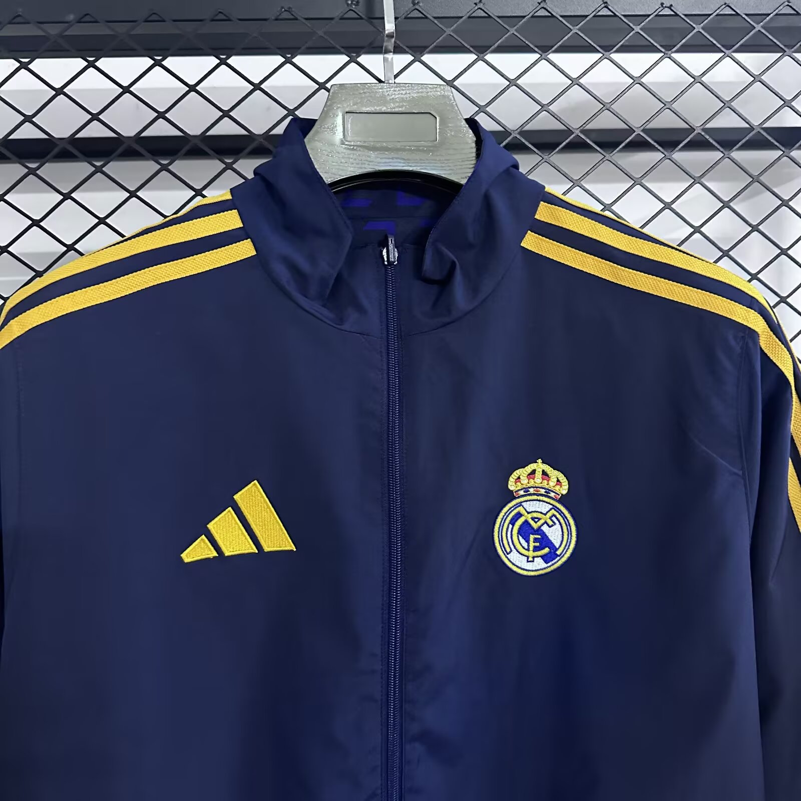 2024/2025 Real Madrid Reversible Windbreaker( Royal Blue)Football Shirt