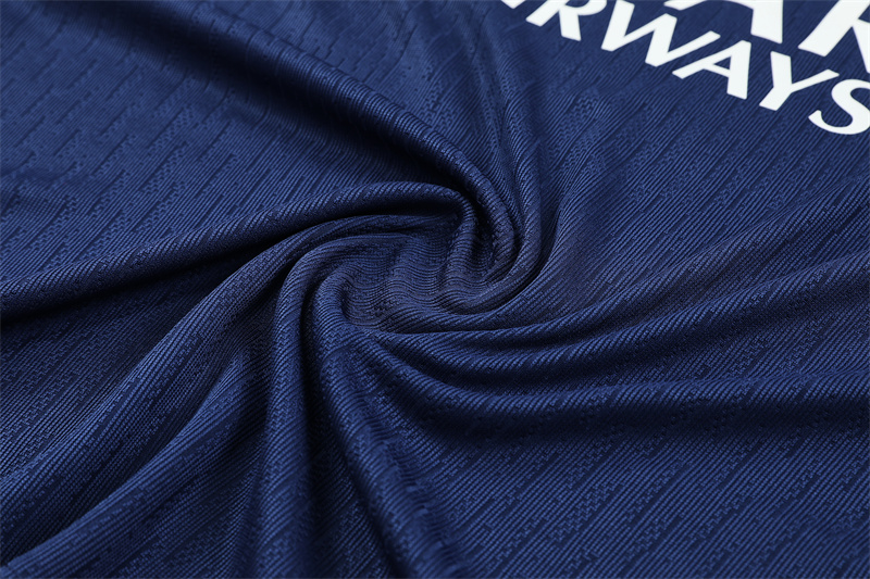 2025/2026 Paris Saint-Germain Royal Blue half zip training suit set