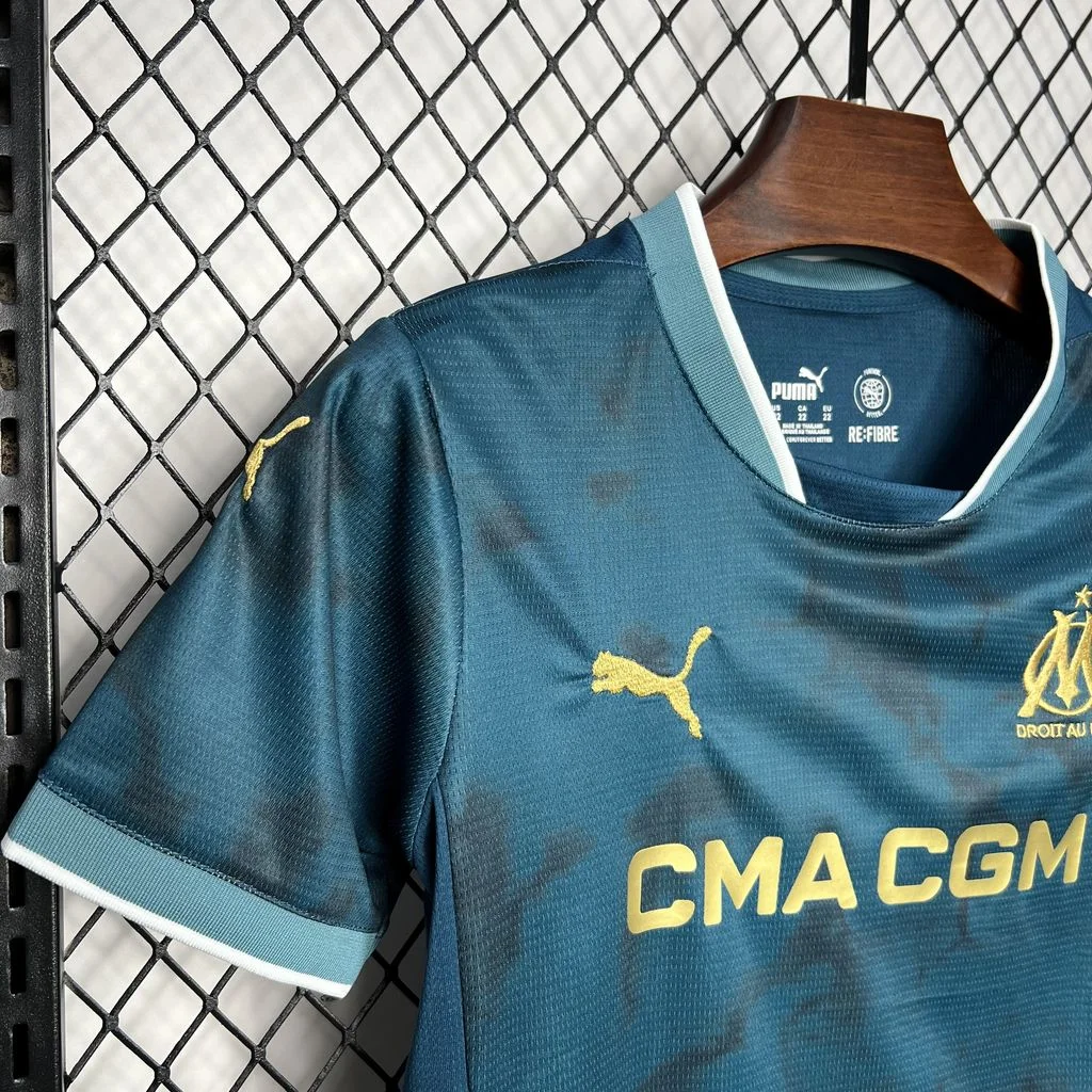 2024/2025 Olympique Marseille Away Football Shirt Kids