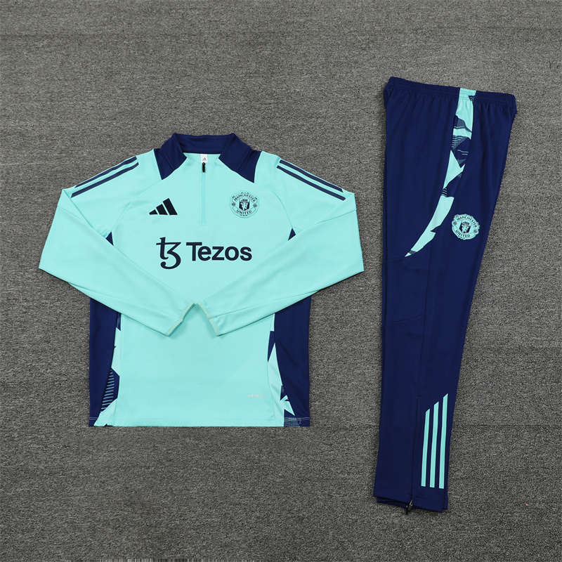 2024/2025 Manchester United Half-Pull Training Football Jersey