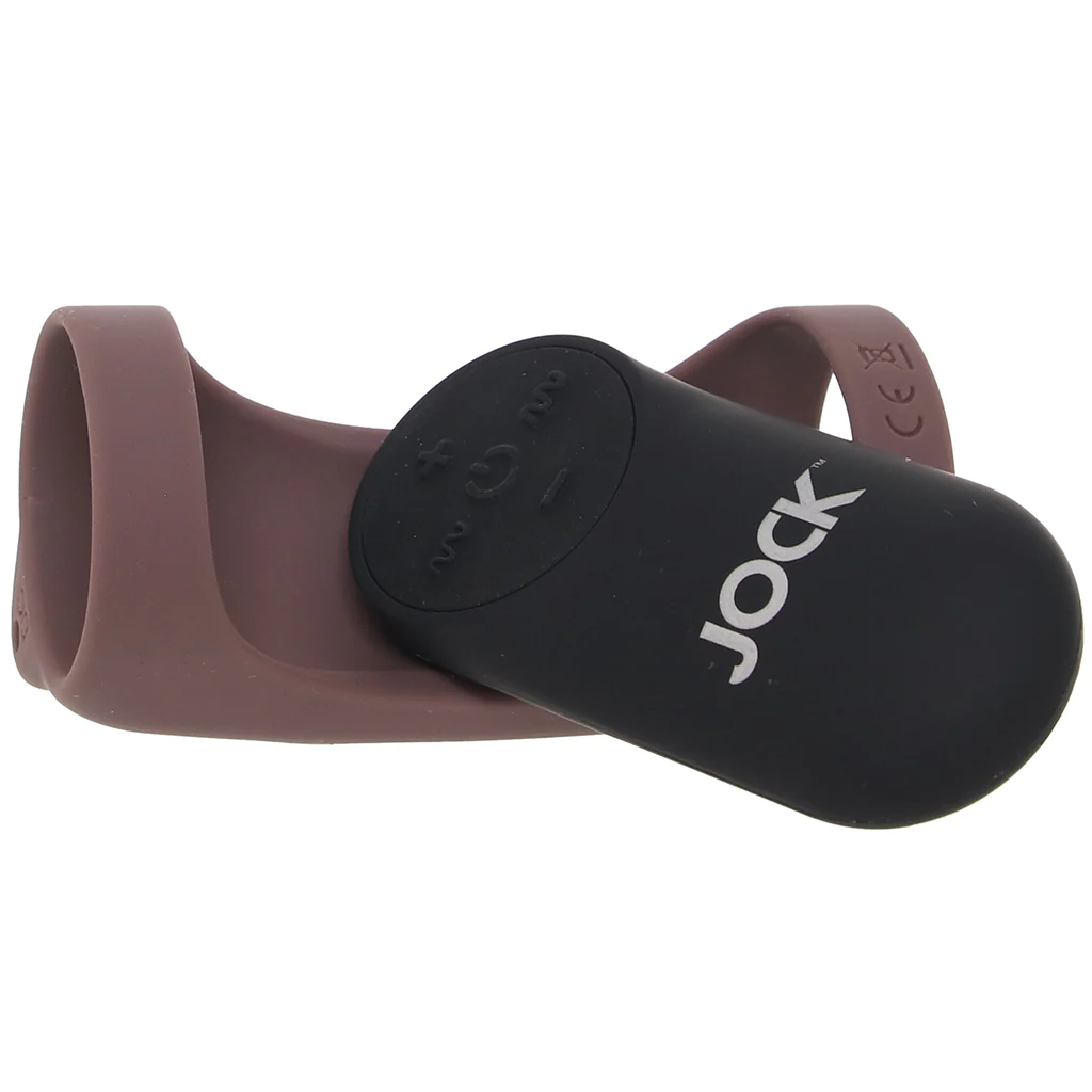 Jock Vibrating Silicone Penis Sleeve in Dark