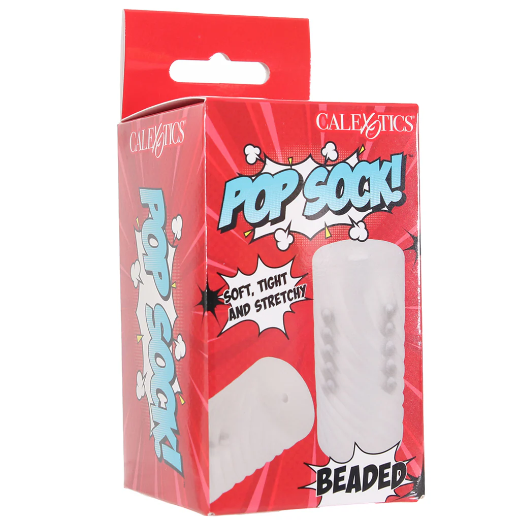 Pop Sock! Beaded Stroker in Clear