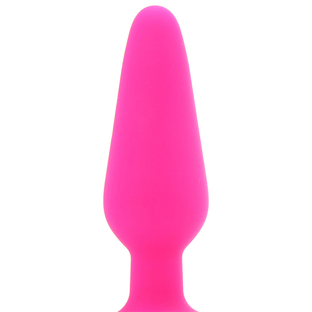 All About Anal Seamless Silicone 5.5 Inch Butt Plug in Hot