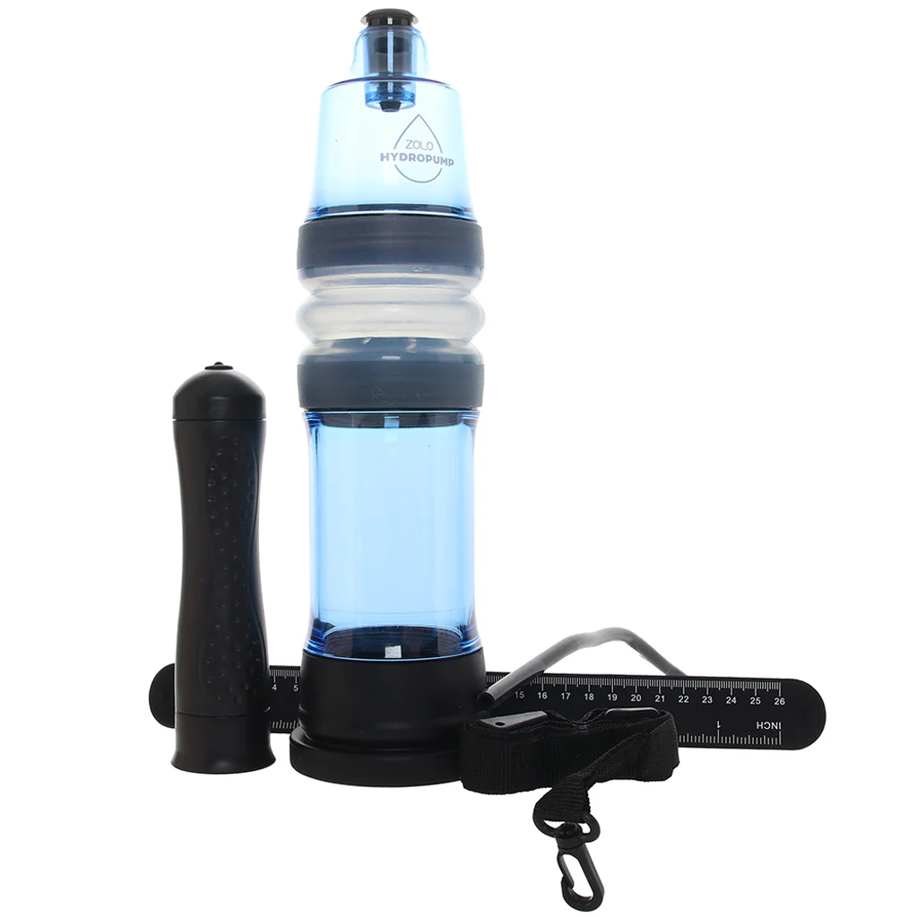 Zolo AquaPump Compact Auto Penis Pump in Blue