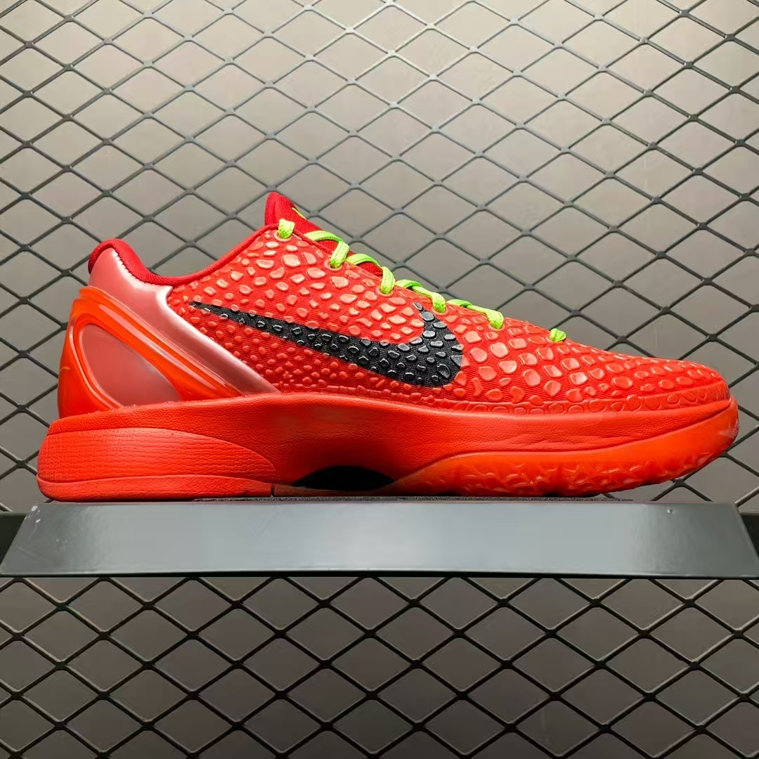 Crimson & Black Nike Kobe 6 Protro with Electric Green Accents