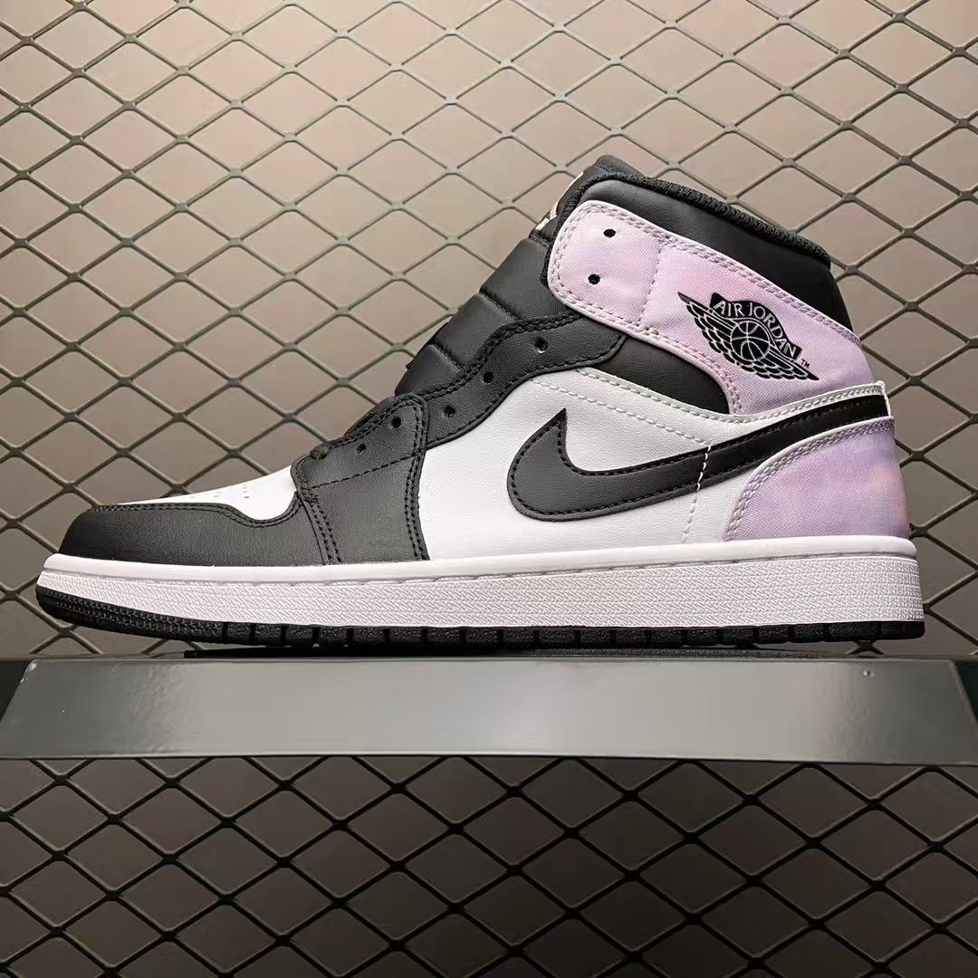 Nike Air Jordan 1 Mid Men's Shoes (DQ8426-001, Black/White/Iron Grey)