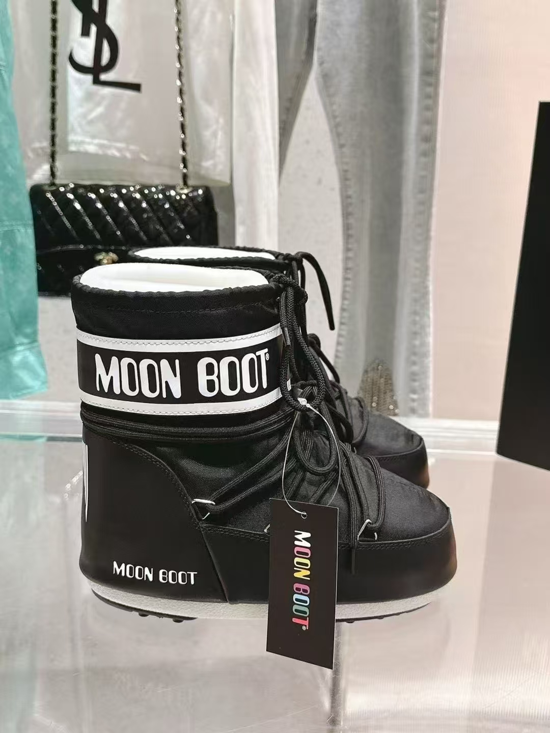 Moon Boot Nylon Insulated Slip On Unisex Snow Boots