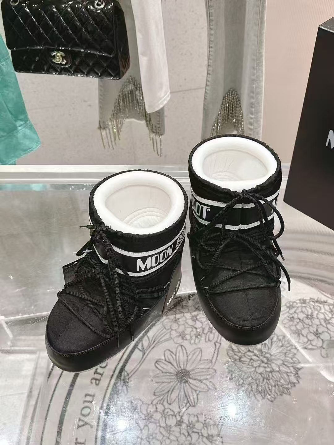 Moon Boot Nylon Insulated Slip On Unisex Snow Boots