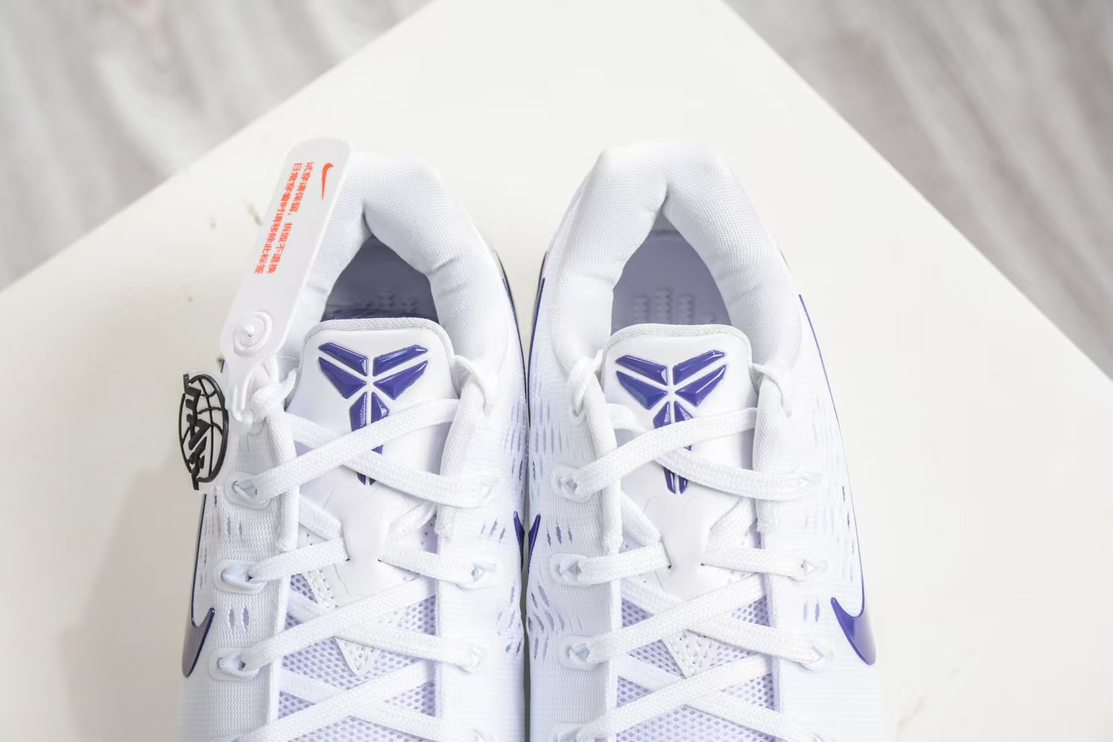 Kobe IX Elite Low EM Protro Basketball Shoes (White/White/Court Purple)