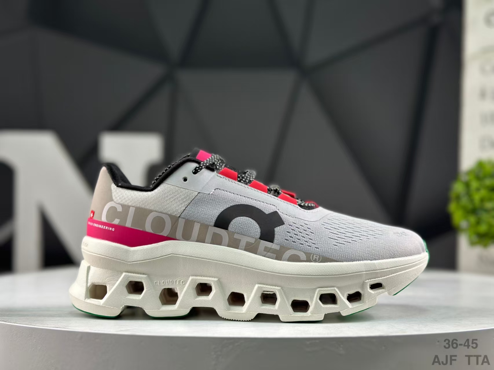 Men's Sage & Red Cloudmonster 2 - Max Comfort Running & Daily Sneakers