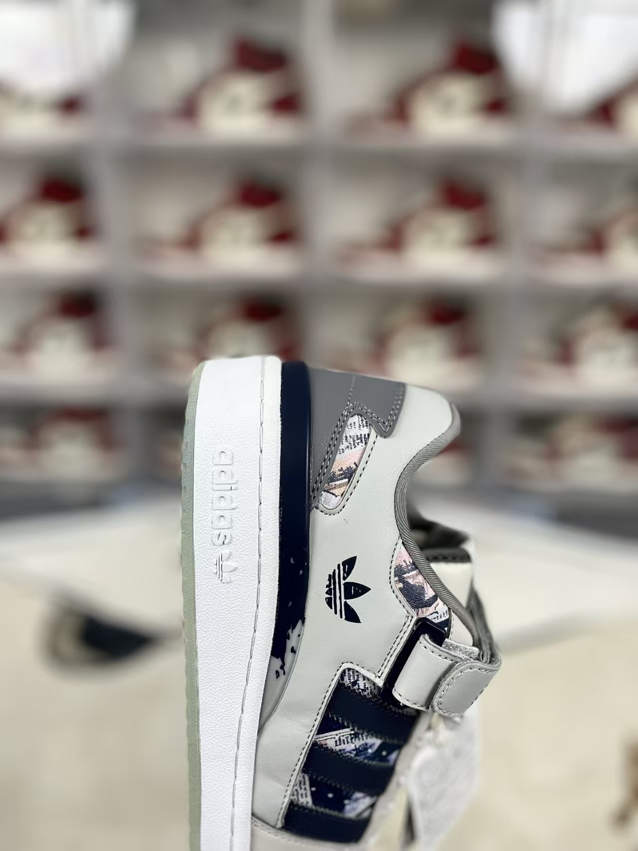 Retro adidas Forum 84 Low Top - Grey White Colorway, Classic Basketball Style