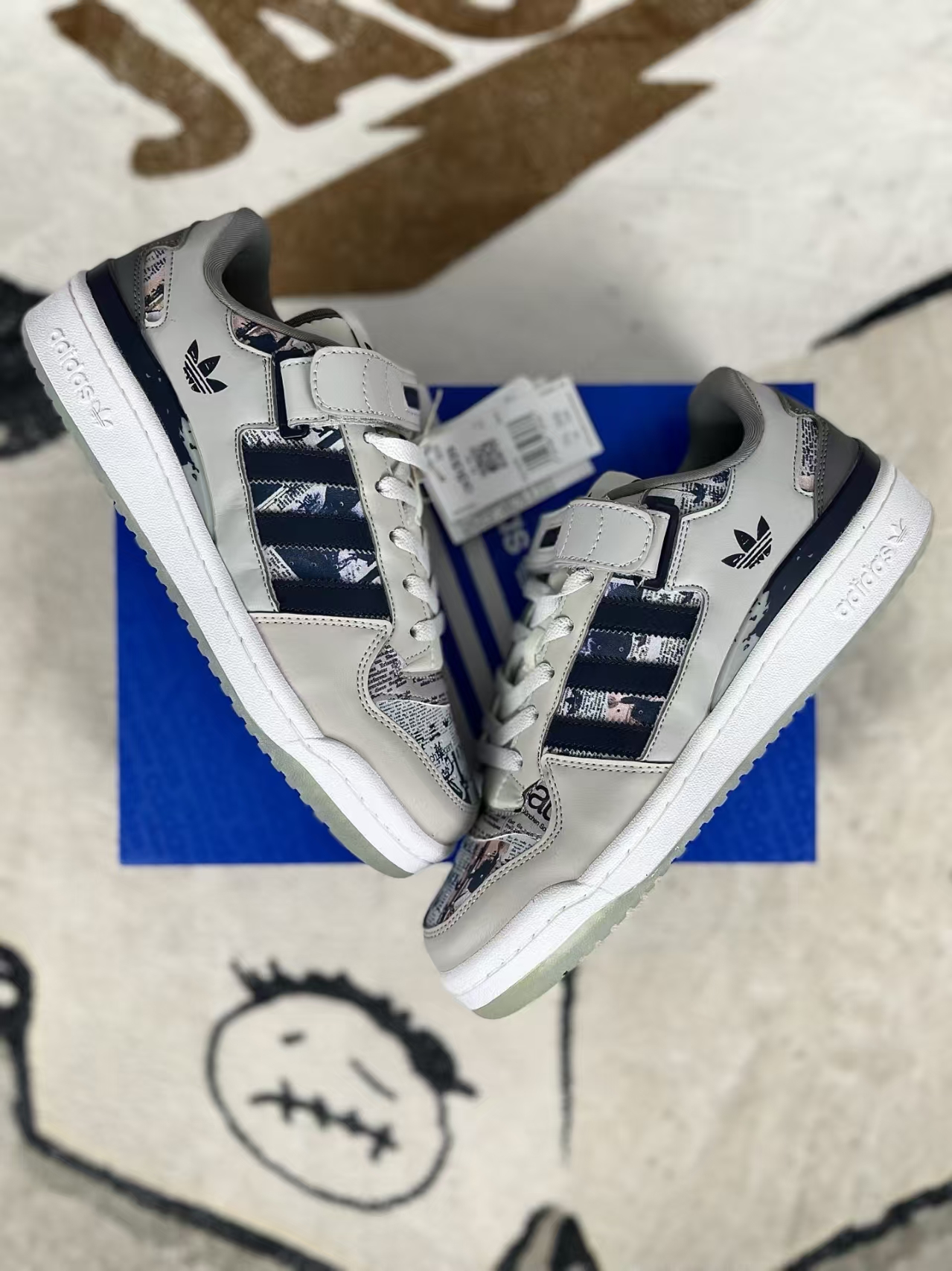 Retro adidas Forum 84 Low Top - Grey White Colorway, Classic Basketball Style