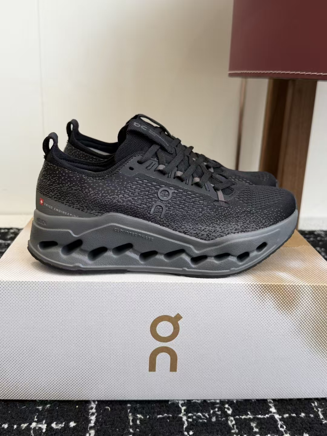 On Cloudmonster Trail 2 – All-Black Unisex Trail & Street Running Shoes